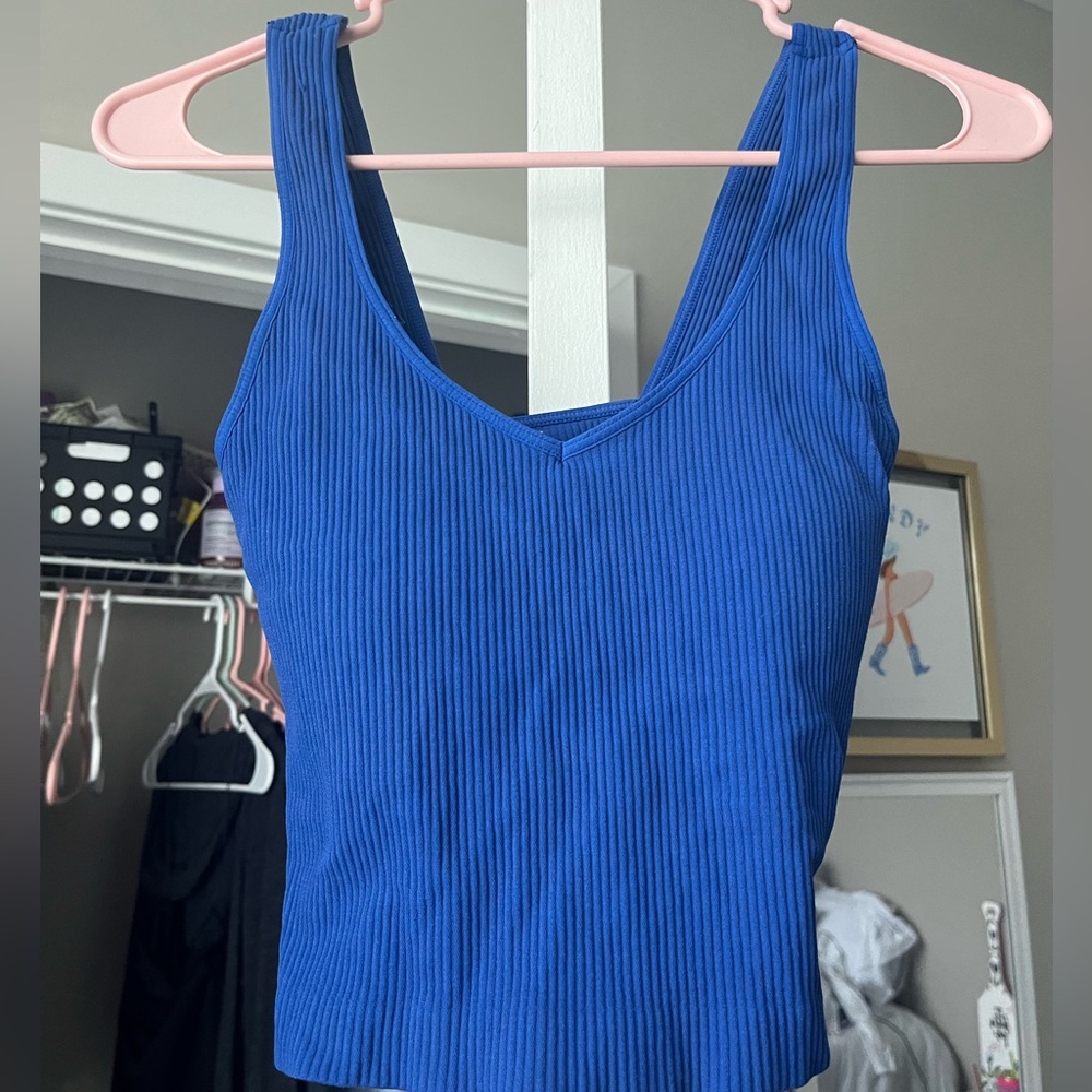 Altard state revival royal blue tank top One Size
